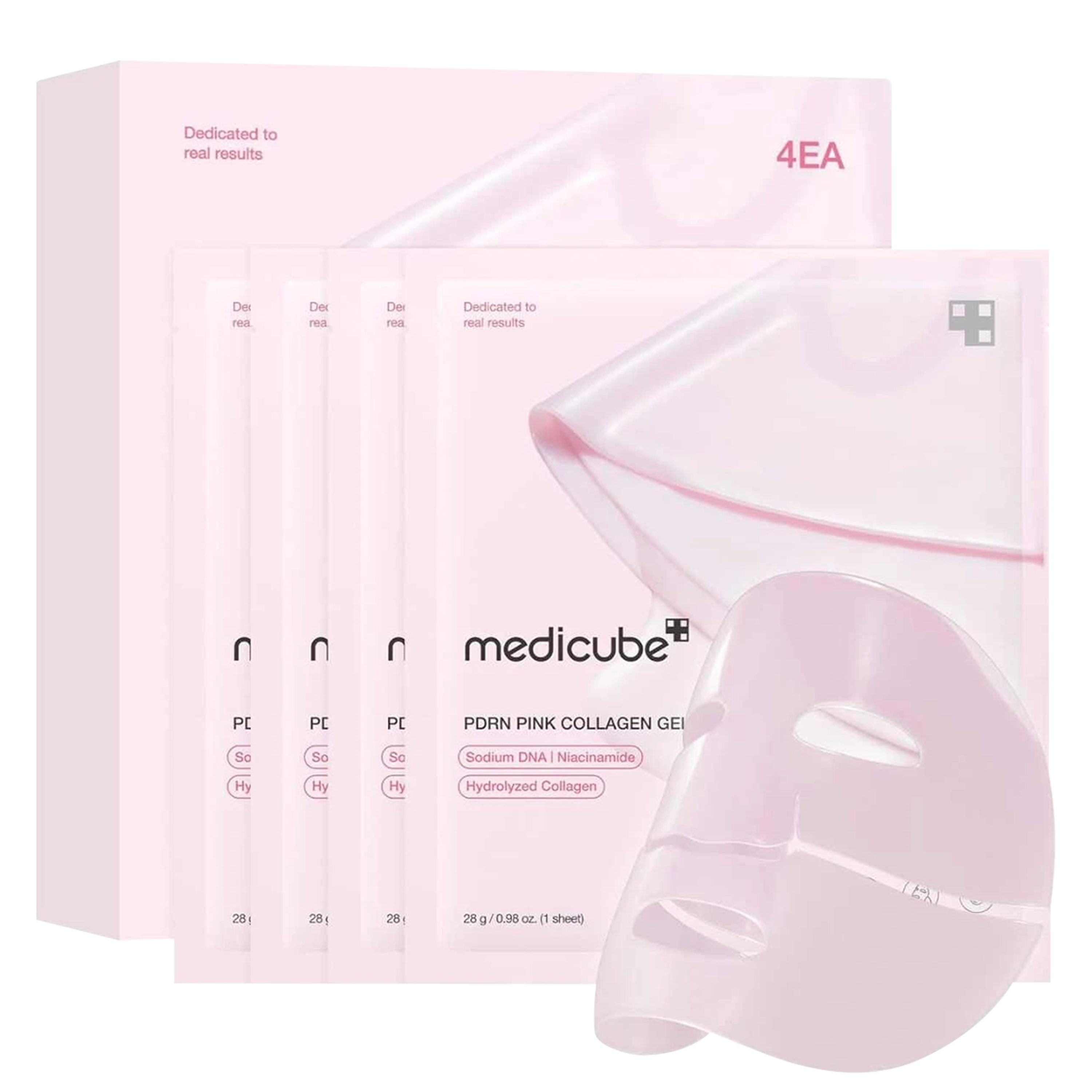 Medicube Salmon PDRN Pink Collagen Jelly Gel Mask 4 Sheets