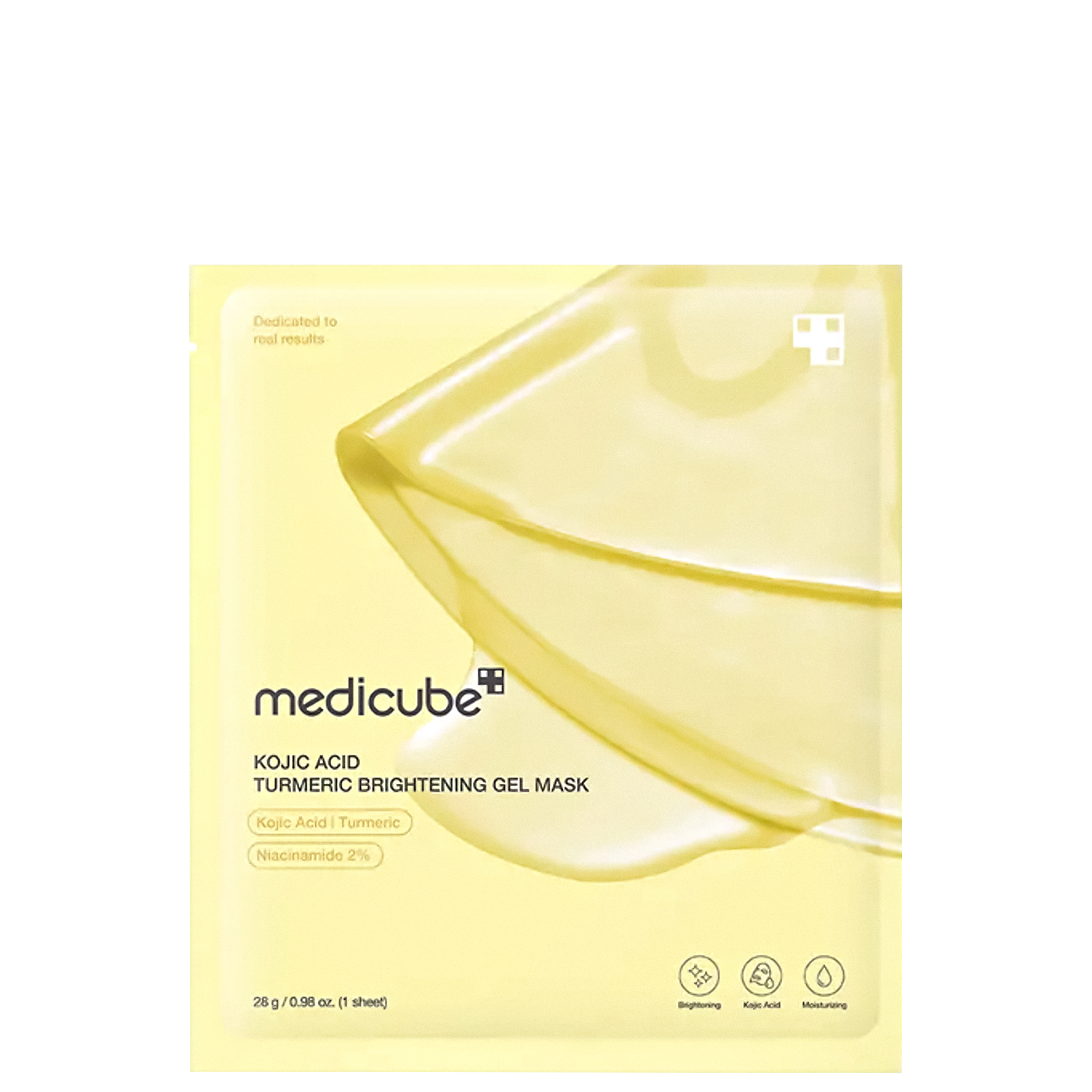 Medicube Kojic Acid Turmeric Gold Jelly Gel Mask 1 Sheet (0.98 oz / 28 g)